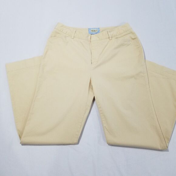 Eddie Bauer Pants Womens 12 Mercer Fit Khaki Wide Leg - Picture 3 of 12